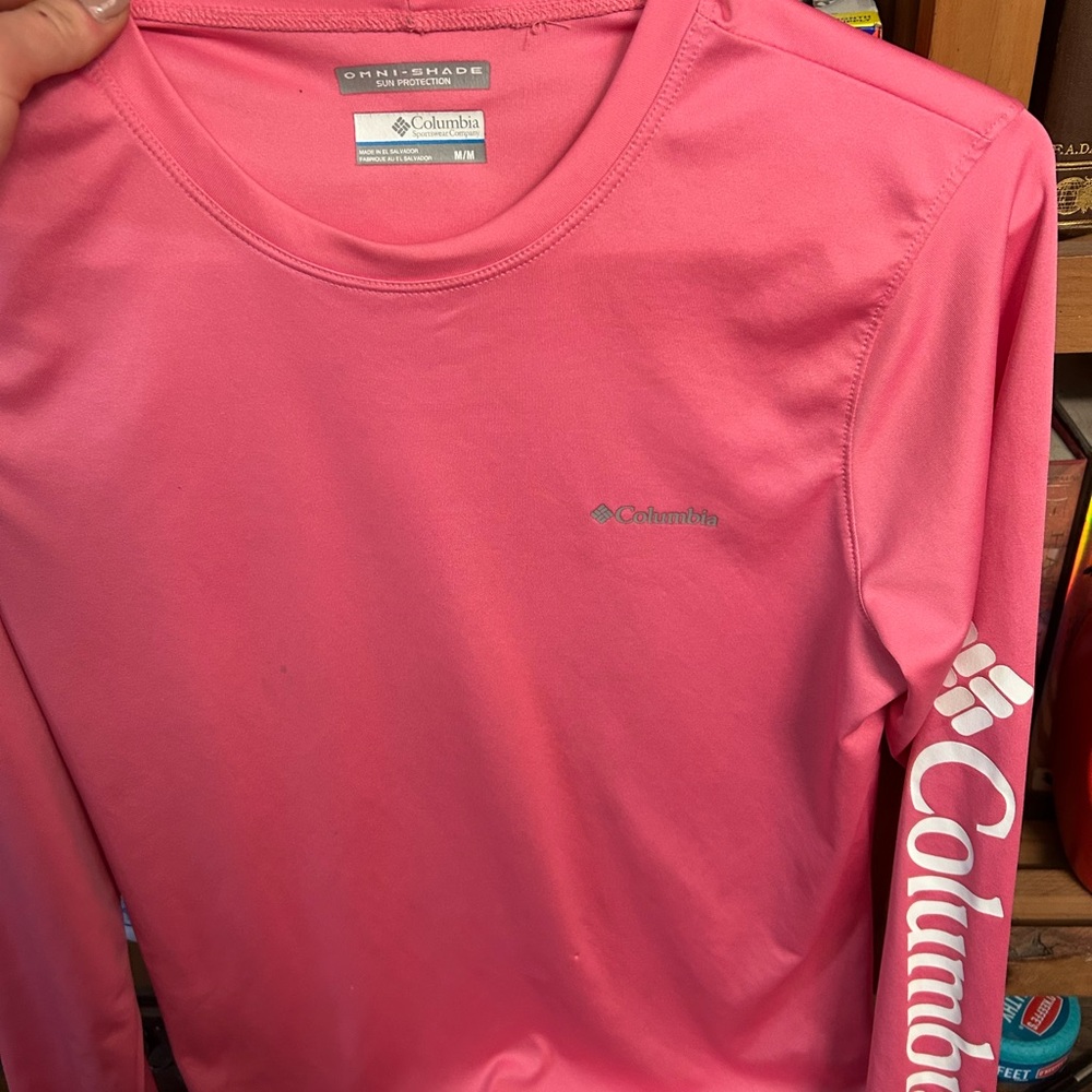 Columbia Women's Pink Long Sleeve Tee